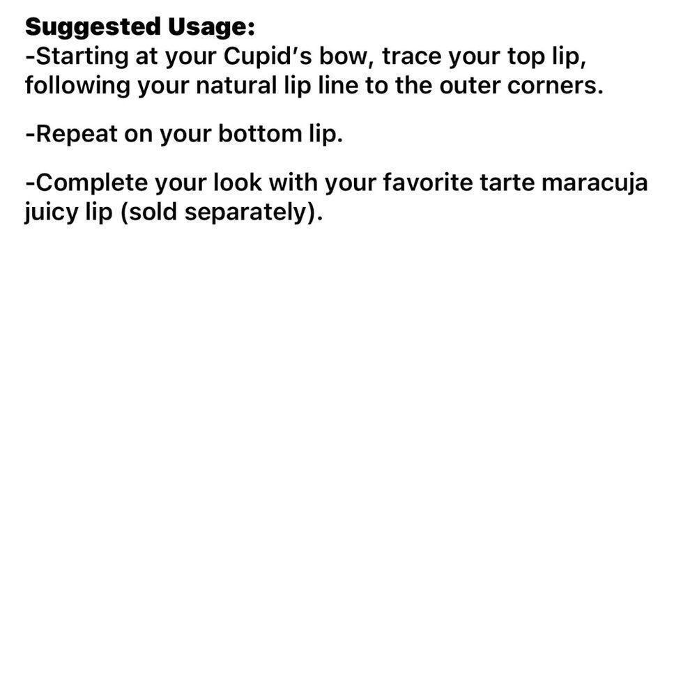 🌻 Tarte Red Maracuja Juicy Lip Liner New FullSz - Picture 4 of 6
